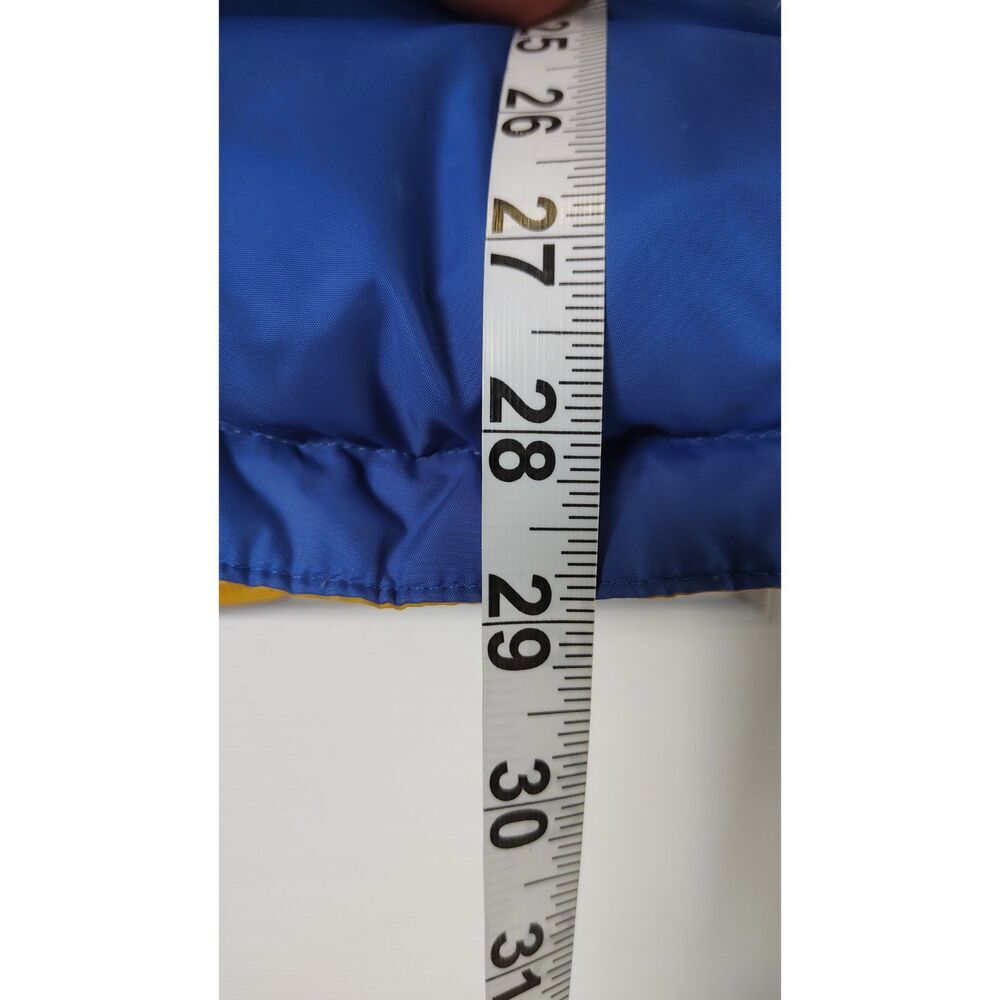 Cinch Tech Men's Reversible Quilted Puffer Vest Blue & Yellow Large - Picture 12 of 12